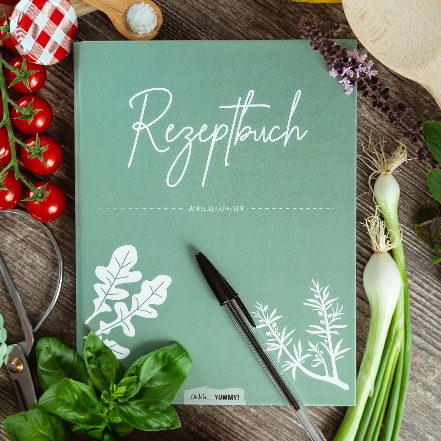 Rezeptbuch zum Selberschreiben - grün