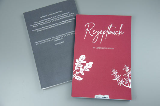 Rezeptbuch zum Selberschreiben - rot