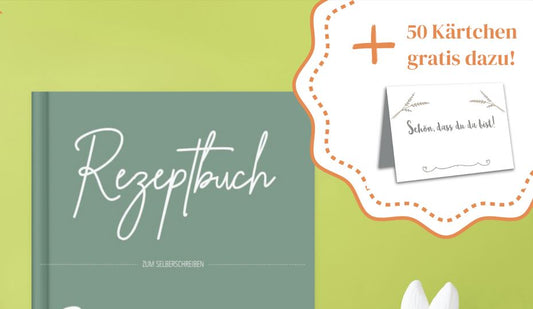 Angebot! Rezeptbuch + gratis Platzkartenset