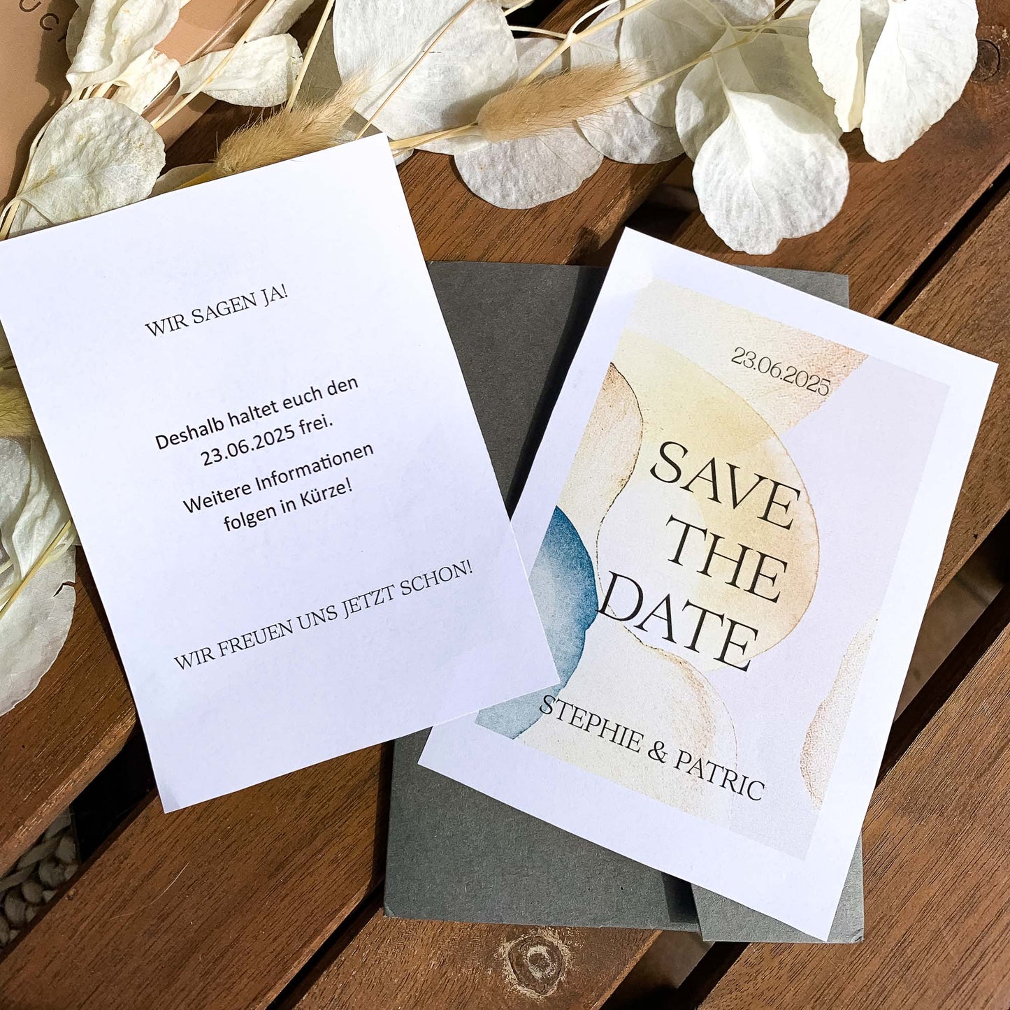 Save the Date Karte Watercolor | Vorlage