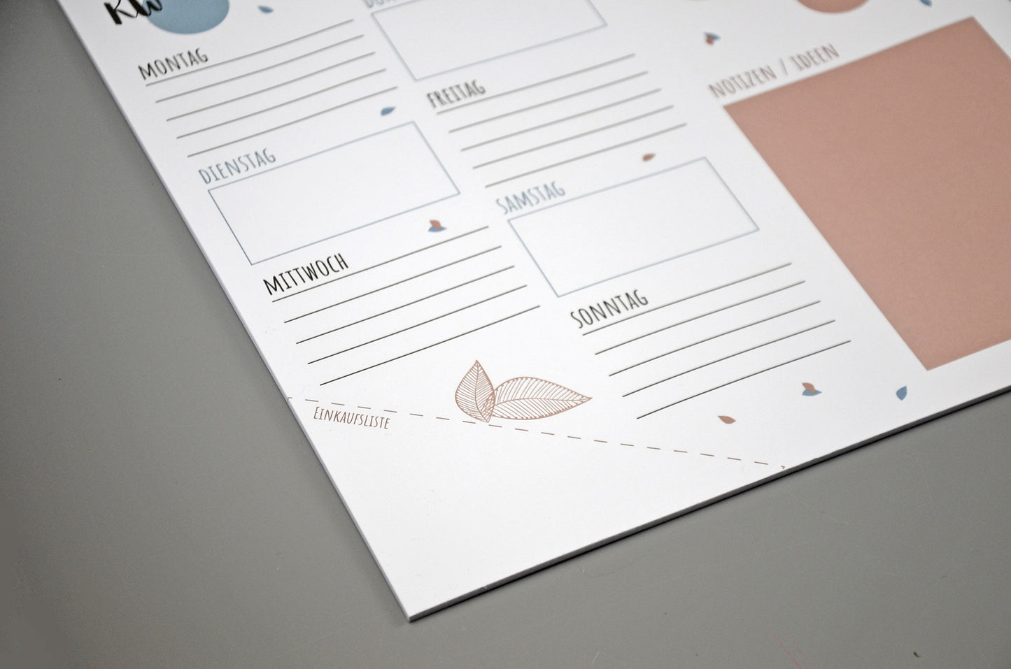 Wochenplaner Schreibunterlage DIN A3 Papier zum Abreißen ToDo-Liste (Blätter, A3)