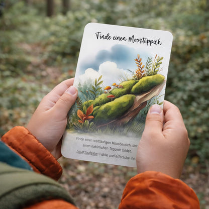 Abenteuerkarten für Kinder | 50 Entdeckerkarten für kleine Naturforscher