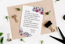 Laden Sie das Bild in den Galerie-Viewer, Briefpapier (60 Blatt, DINA4) Designpapier Aquarell-Vintage-Blumen Briefbögen (Blumen)