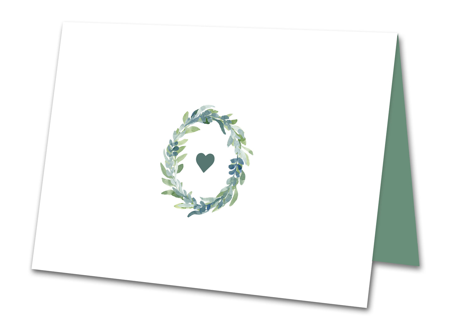 Tischkarten / Platzkarten in grün mit tollem Eukalyptusdesign